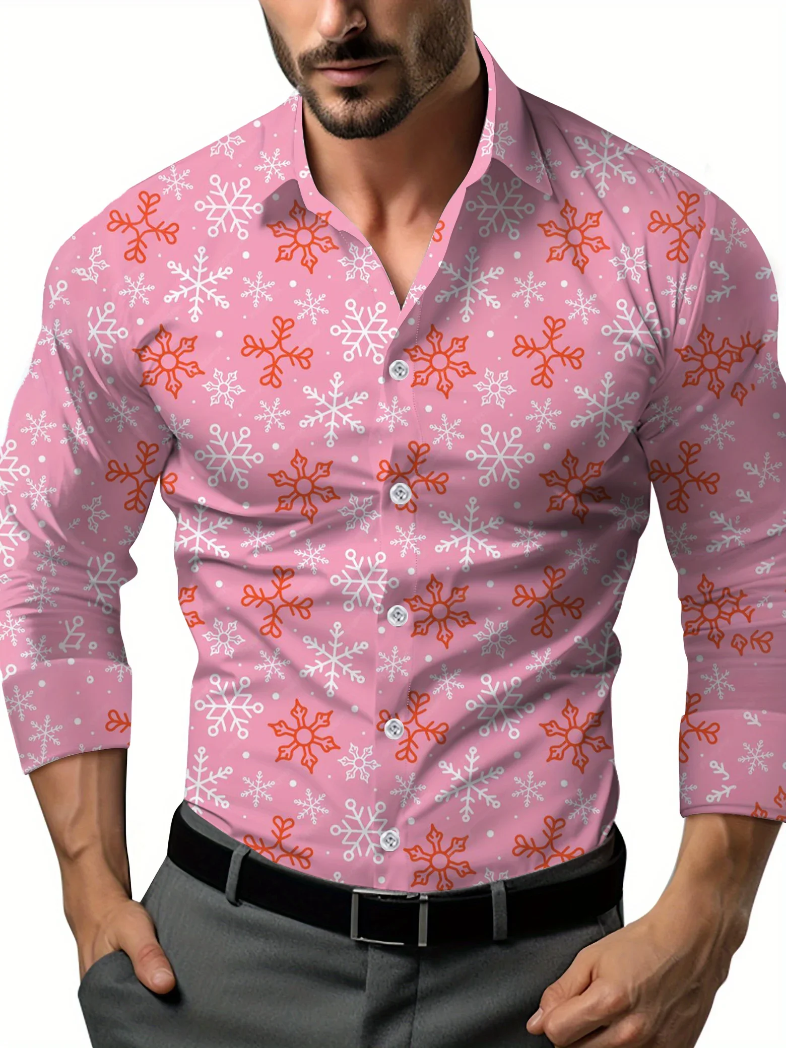 Classic Christmas Clothes for Men Informal Formal Clothes with Flaps High-end Shirt Print Street Shirt with 3D Print
Classic Christmas Clothes for Men Informal Formal Clothes with Flaps High-end Shirt Print Street Shirt with 3D Print