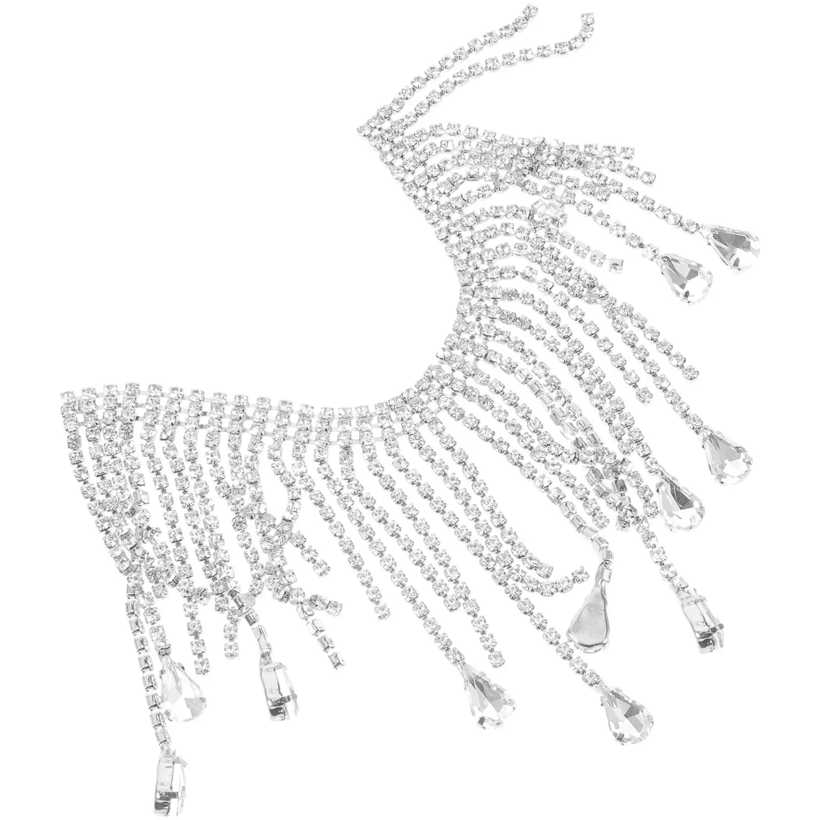 Rhinestone Chain DIY Tassel Trim for Clothes Jewelry White Plated Silver 10cm Beaded Fringe Claw Diamond Craft Accessories
Rhinestone Chain DIY Tassel Trim for Clothes Jewelry White Plated Silver 10cm Beaded Fringe Claw Diamond Craft Accessories