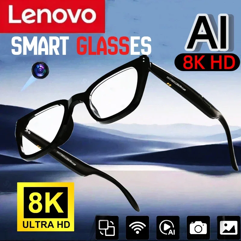 Lenovo 8K HD AI Shooting Smart Glasses Multifunctional Camera Bluetooth Call Music VoicePlayer Translate Photochromic HD Glasses
Lenovo 8K HD AI Shooting Smart Glasses Multifunctional Camera Bluetooth Call Music VoicePlayer Translate Photochromic HD Glasses