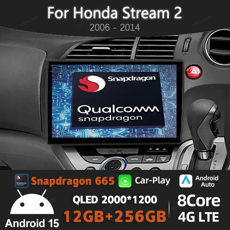 Android 15 Car Radio For Honda Stream 2 2006 - 2014 Multimedia Stereo Video Player GPS NAVI BT 4G LTE 5G WIFI Qualcomm 2DIN QLED
Android 15 Car Radio For Honda Stream 2 2006 - 2014 Multimedia Stereo Video Player GPS NAVI BT 4G LTE 5G WIFI Qualcomm 2DIN QLED