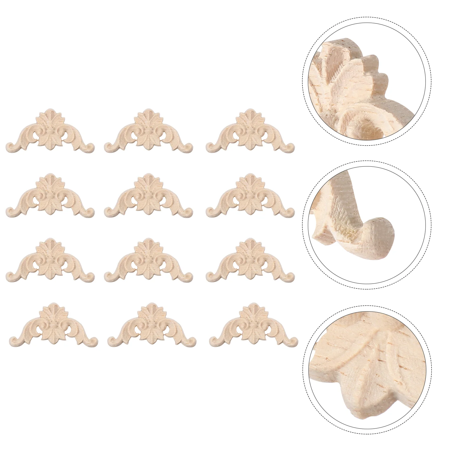 12 PCS Decoration for Home Hornflower Carved Onlay Applique Corner Cabinets Wood Vintage
12 PCS Decoration for Home Hornflower Carved Onlay Applique Corner Cabinets Wood Vintage