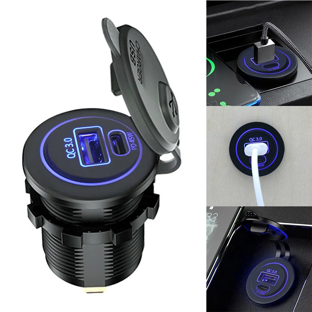 Saloon Cars USB Charger 45W Max 5 Modes Interface Two-in-one Model USB-C In-car Charger 12-24V Trucks 12-24V Motorcycles
Saloon Cars USB Charger 45W Max 5 Modes Interface Two-in-one Model USB-C In-car Charger 12-24V Trucks 12-24V Motorcycles