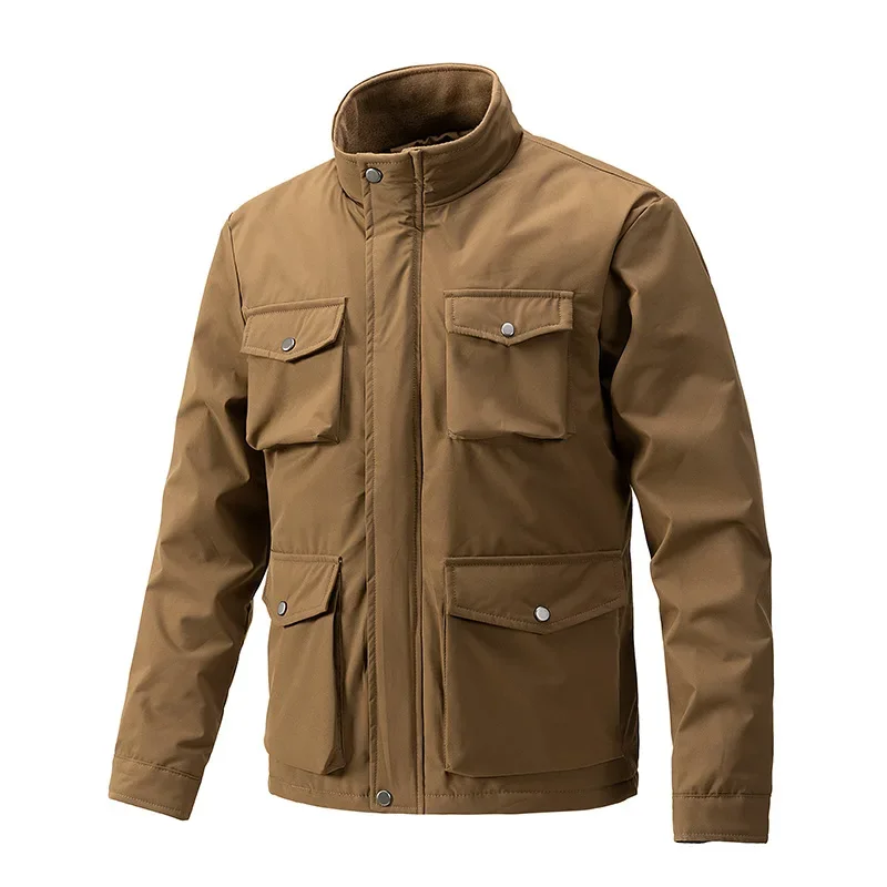 Pop American-style Advanced Sense Multi-pocket Workwear Coat For Men, New Style For Autumn And Winter, Casual Business Jacket M-
Pop American-style Advanced Sense Multi-pocket Workwear Coat For Men, New Style For Autumn And Winter, Casual Business Jacket M-