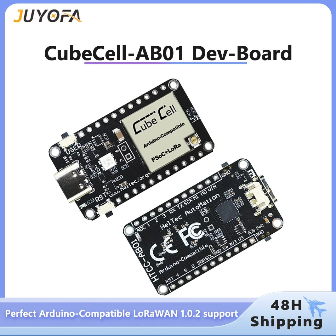 Heltec Cubecell Series LoRa/LoRaWAN Node AB01 Dev-Board V2 SX1262 ASR6502 Чип для подключения к солнечной панели 5,5 ~ 7 В для Arduino 
Heltec Cubecell Series LoRa/LoRaWAN Node AB01 Dev-Board V2 SX1262 ASR6502 Чип для подключения к солнечной панели 5,5 ~ 7 В для Arduino