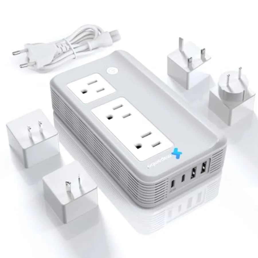 Преобразователь напряжения из США в Европу для выпрямителей и плойок для волос, 220В в 110В, для путешествий по Европе
Преобразователь напряжения из США в Европу для выпрямителей и плойок для волос, 220В в 110В, для путешествий по Европе
