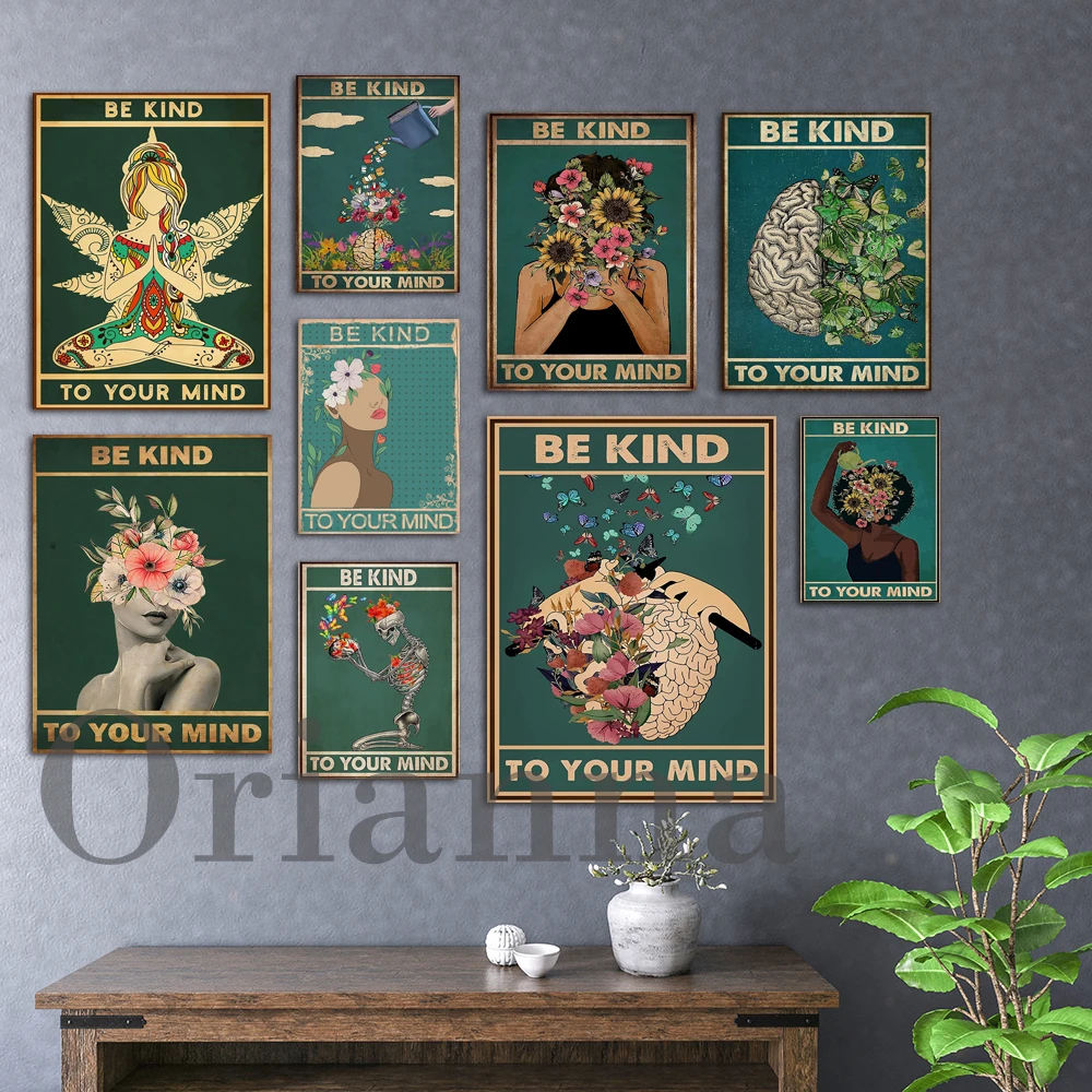 Be Kind To Your Mind Floral Poster,Funny Pot Head Floral Print Afro Queen Meditation Art, Mental Health Awareness,Yoga Art Gift
Be Kind To Your Mind Floral Poster,Funny Pot Head Floral Print Afro Queen Meditation Art, Mental Health Awareness,Yoga Art Gift