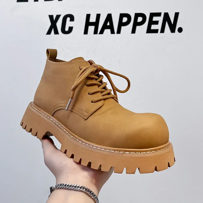 Модные роскошные мужские ботильоны, винтажная британская кожаная обувь ручной работы, модельные уличные ботинки, осенне-зимние ботинки на платформе
Модные роскошные мужские ботильоны, винтажная британская кожаная обувь ручной работы, модельные уличные ботинки, осенне-зимние ботинки на платформе