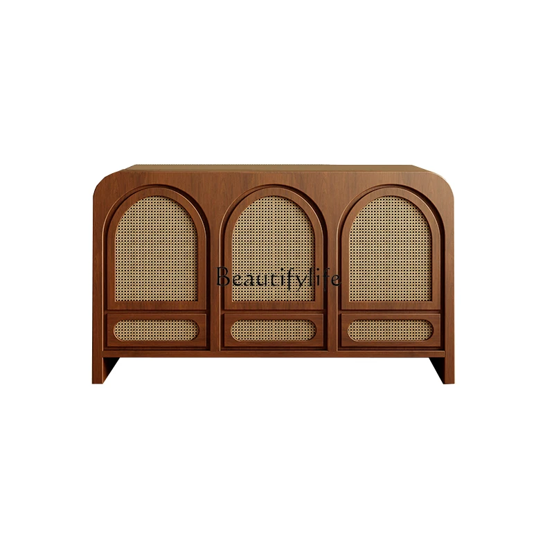 Rattan Solid Wood Vintage Entrance Cabinet Living Room Storage Decoration Storage Tea Cabinet
Rattan Solid Wood Vintage Entrance Cabinet Living Room Storage Decoration Storage Tea Cabinet
