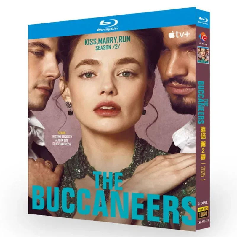 BD Blu-ray High Definition American Drama Pirates Season 2 The Buccaneers 2-Disc Box
BD Blu-ray High Definition American Drama Pirates Season 2 The Buccaneers 2-Disc Box