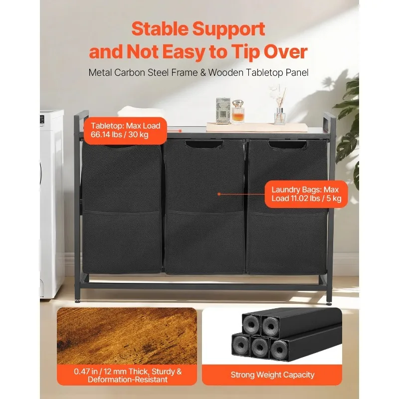 【From China】 Laundry Sorter Large Laundry Hamper with Metal Frame Freestanding Storage Organizer Baskets for Dirty Clothes, Bat
【From China】 Laundry Sorter Large Laundry Hamper with Metal Frame Freestanding Storage Organizer Baskets for Dirty Clothes, Bat