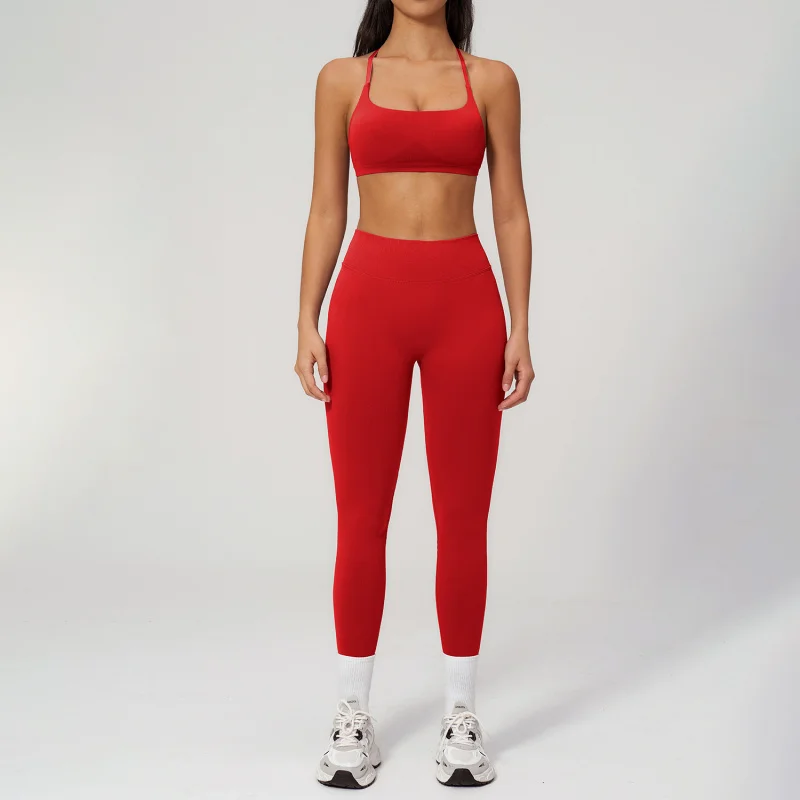 Seamless High-Elasticity Yoga Set For Women Tight-Fitting Running Quick-Dry Sports Bra Beauty Back Fitness Outfit Two-Piece Set
Seamless High-Elasticity Yoga Set For Women Tight-Fitting Running Quick-Dry Sports Bra Beauty Back Fitness Outfit Two-Piece Set