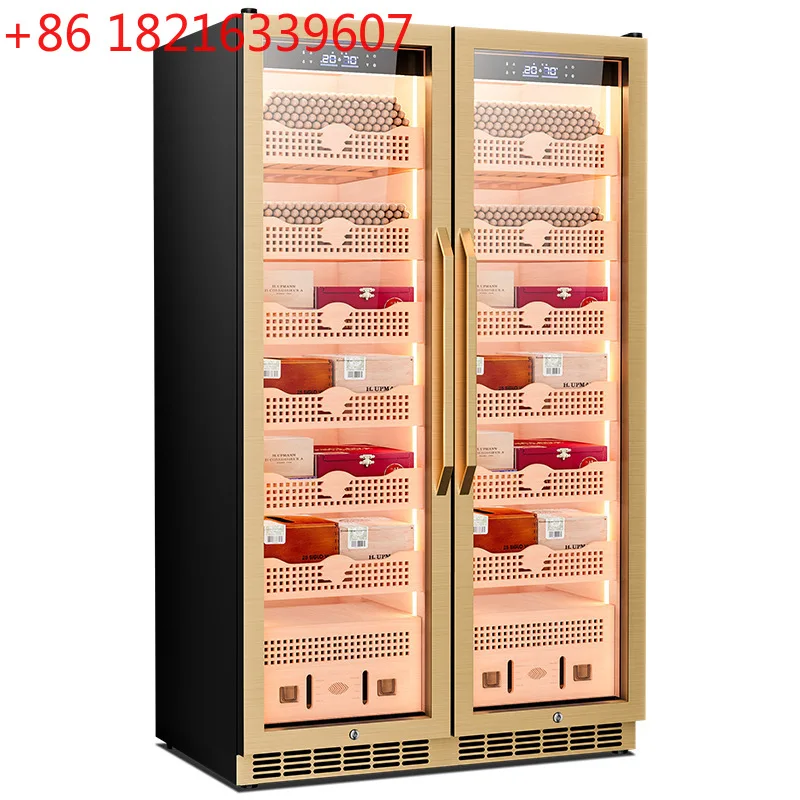 Cigar cabinet Precise constant temperature and humidity cedar wood liner with WiFi compressor Refrigeration ammonia removal
Cigar cabinet Precise constant temperature and humidity cedar wood liner with WiFi compressor Refrigeration ammonia removal