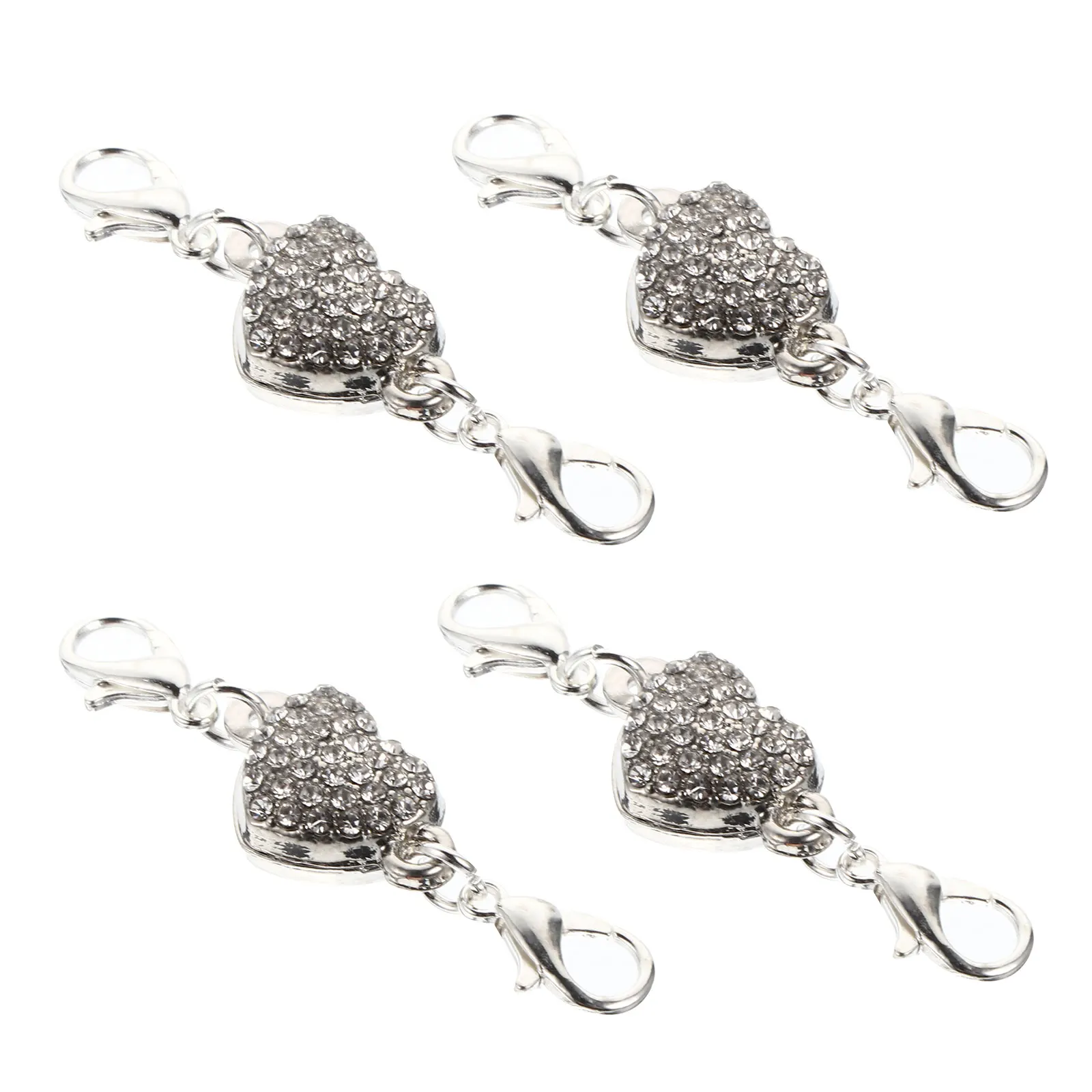 4pcs Heart Shape Rhinestone Clasp Jewelry Extender Bracelet Necklace Chain Durable Easy Install Diy Repair Accessory For
4pcs Heart Shape Rhinestone Clasp Jewelry Extender Bracelet Necklace Chain Durable Easy Install Diy Repair Accessory For