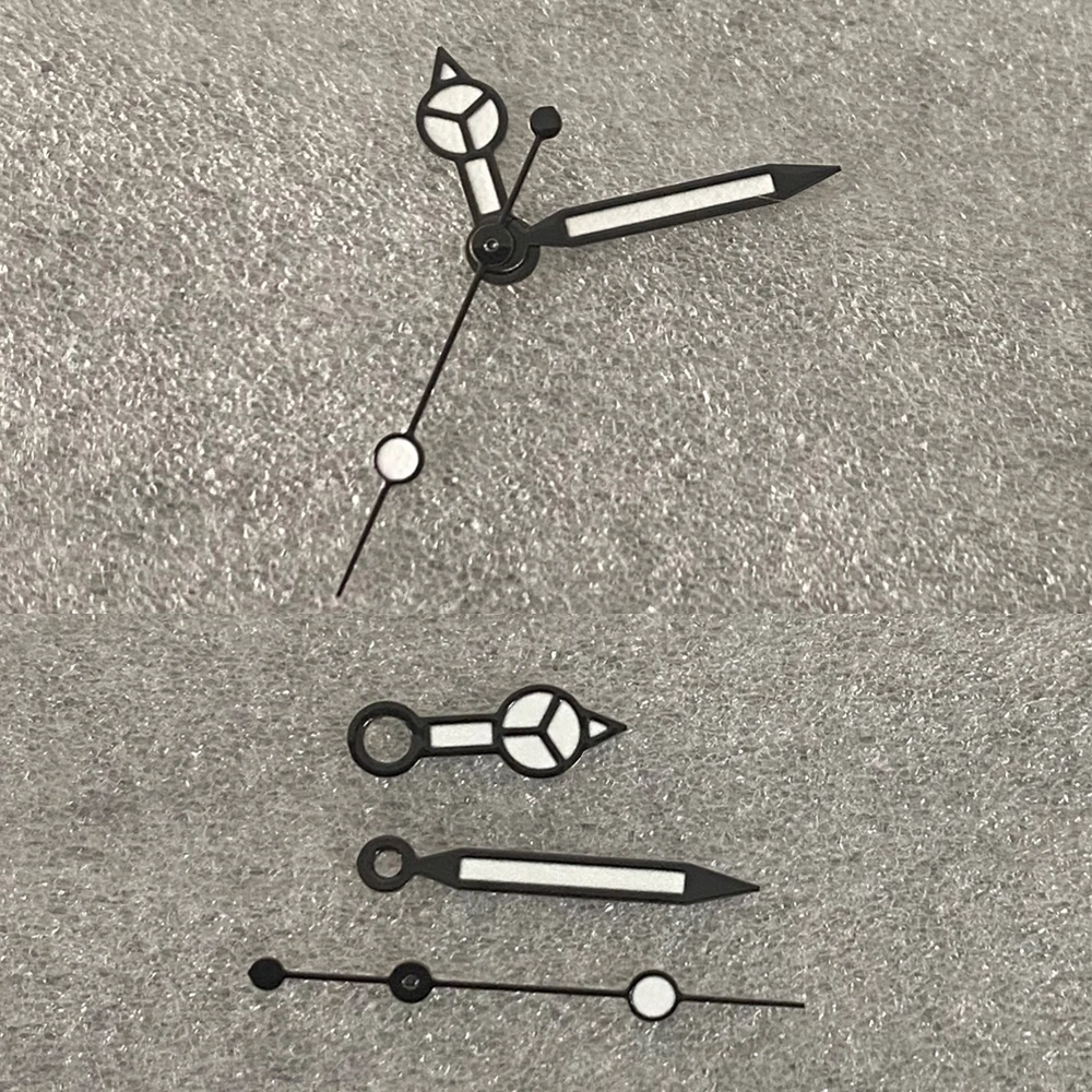 NH35 Hands Black Edge White Pointers Green Luminous Watch Hands for NH35/NH36/4R/7S Movement, 7.75mm 12mm 12.5mm Needles
NH35 Hands Black Edge White Pointers Green Luminous Watch Hands for NH35/NH36/4R/7S Movement, 7.75mm 12mm 12.5mm Needles