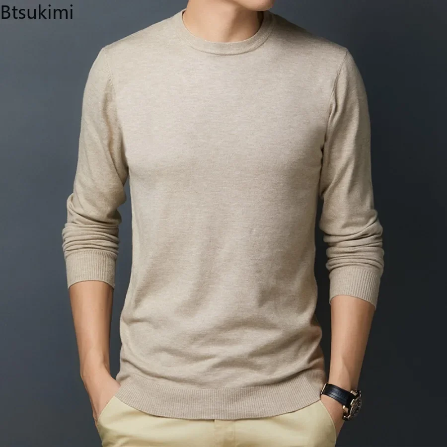 2025 Men's Winter Casual Knitted Sweaters Tops Slim Fit Soft Bottoming Shirt Solid Round Collar Knitwear Sweater for Men Clothes
2025 Men's Winter Casual Knitted Sweaters Tops Slim Fit Soft Bottoming Shirt Solid Round Collar Knitwear Sweater for Men Clothes