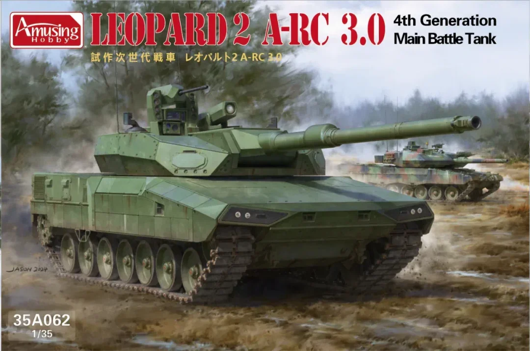 Amusing Hobby Plastic Scale Model Kit 35A062 Leopard 2 A-RC 3.0 4 Generation Main Battle Tank 1/35
Amusing Hobby Plastic Scale Model Kit 35A062 Leopard 2 A-RC 3.0 4 Generation Main Battle Tank 1/35