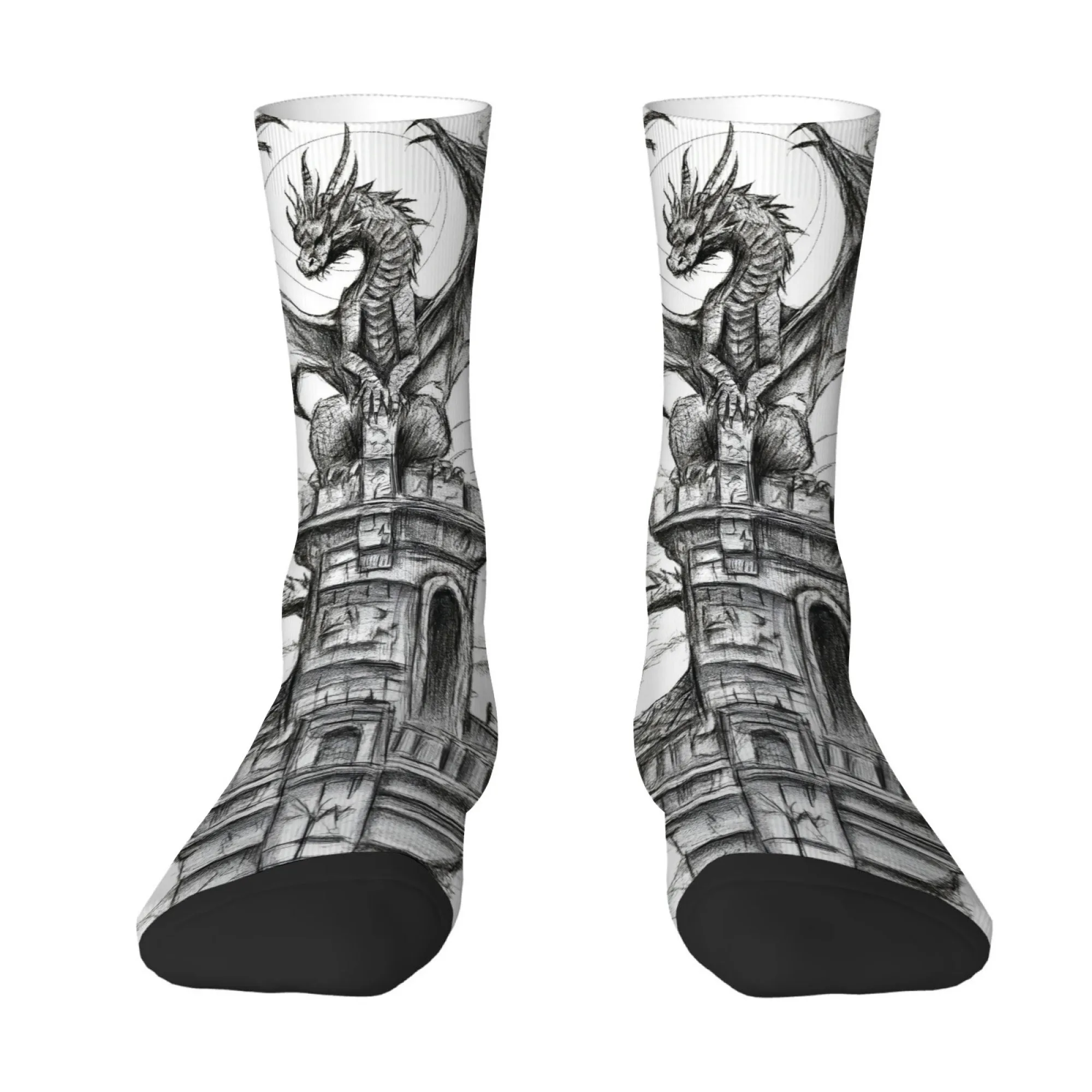 Retro Hand-painted Dragon Print Men's Socks Durable Comfortable Non-slip Socks Street Hip-hop Harajuku Outdoor Sports Socks
Retro Hand-painted Dragon Print Men's Socks Durable Comfortable Non-slip Socks Street Hip-hop Harajuku Outdoor Sports Socks