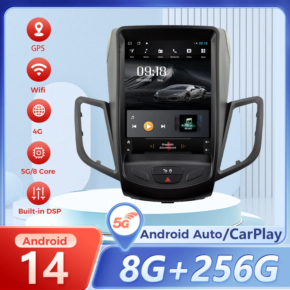 Car Radio Android 14 For Ford Fiesta MK7 2009 - 2016 Car Radio Multimedia Wireless Carplay GPS Head Unit Carplay Radio Screen
Car Radio Android 14 For Ford Fiesta MK7 2009 - 2016 Car Radio Multimedia Wireless Carplay GPS Head Unit Carplay Radio Screen