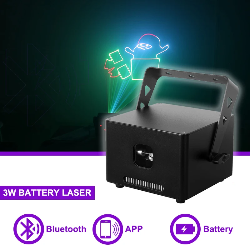 1-3W Battery Laser Projector With Bluetooth App Stage Effect Lighting DMX Fixture For DJ Disco Party Event Night Clubs Bars
1-3W Battery Laser Projector With Bluetooth App Stage Effect Lighting DMX Fixture For DJ Disco Party Event Night Clubs Bars