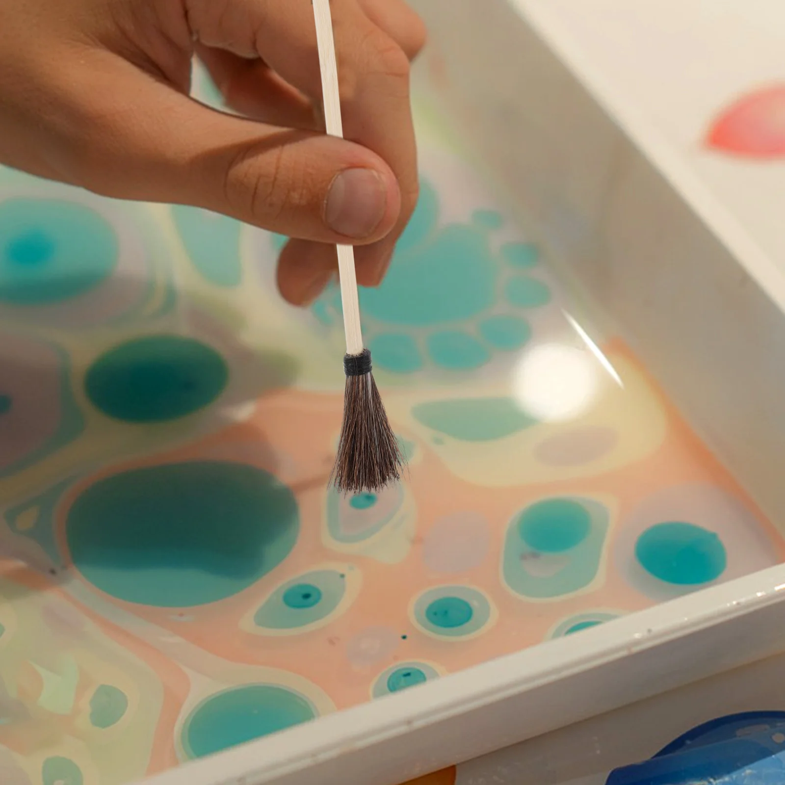 4pcs Wet Marbling Brush: Horsehair Bristle Art Painting Brushes For Canvas Fabric Watercolor Detailing Turkish Marbling Tool,
4pcs Wet Marbling Brush: Horsehair Bristle Art Painting Brushes For Canvas Fabric Watercolor Detailing Turkish Marbling Tool,