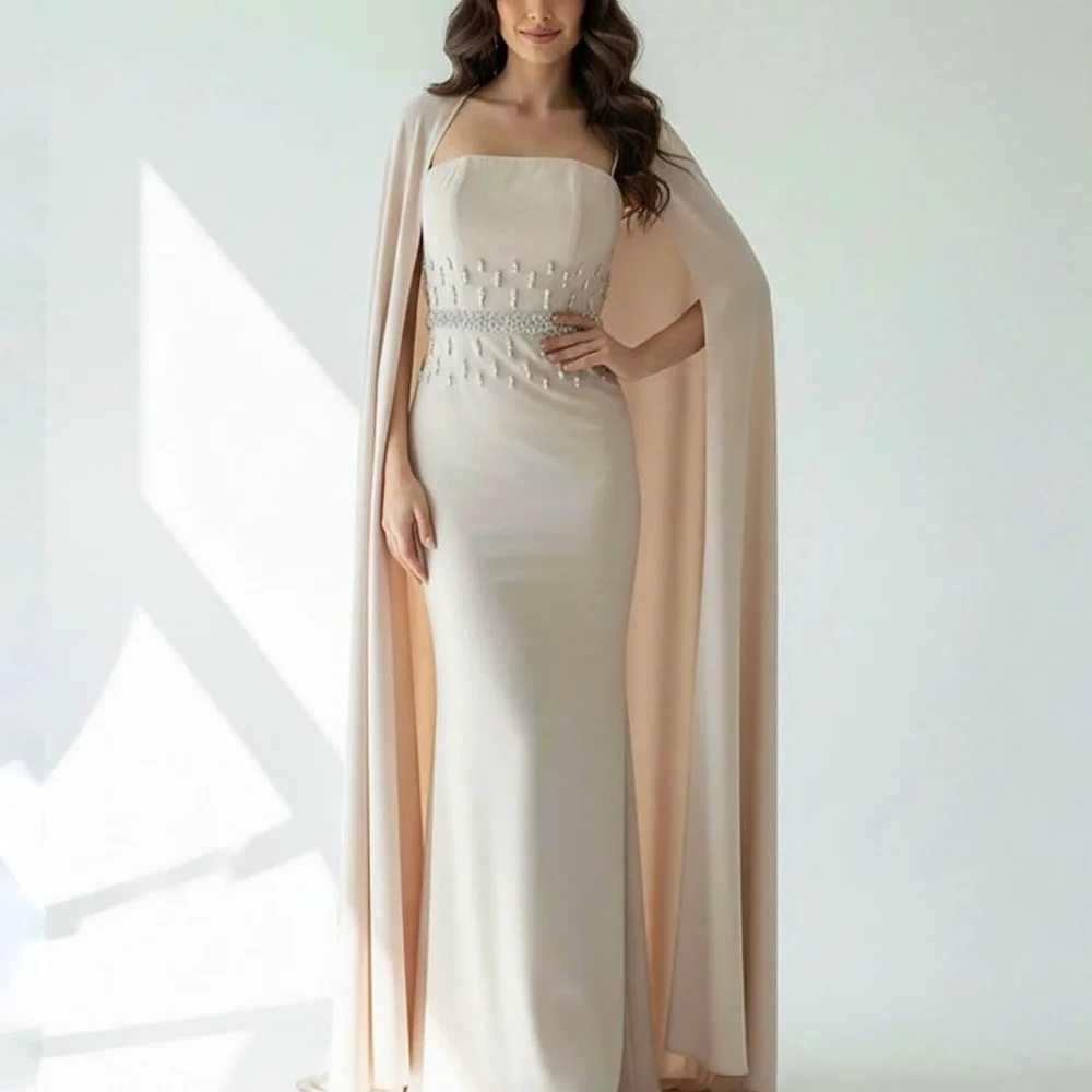 Customized Elegant Evening Gowns Glitter Beading Sleeveless Trumpet Long Dresses Women Formal Party Prom Gowns for Wedding
Customized Elegant Evening Gowns Glitter Beading Sleeveless Trumpet Long Dresses Women Formal Party Prom Gowns for Wedding