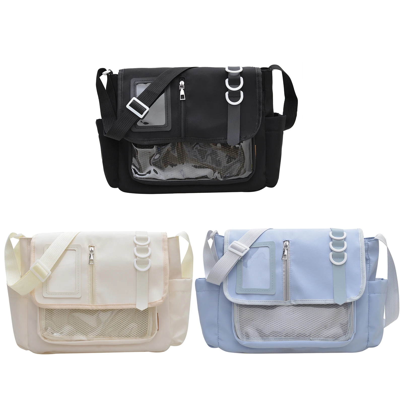 Y2K Japanese Crossbody Bag Solid Color Messenger Bag Transparent Lightweight for Women Casual Daily Travel
Y2K Japanese Crossbody Bag Solid Color Messenger Bag Transparent Lightweight for Women Casual Daily Travel