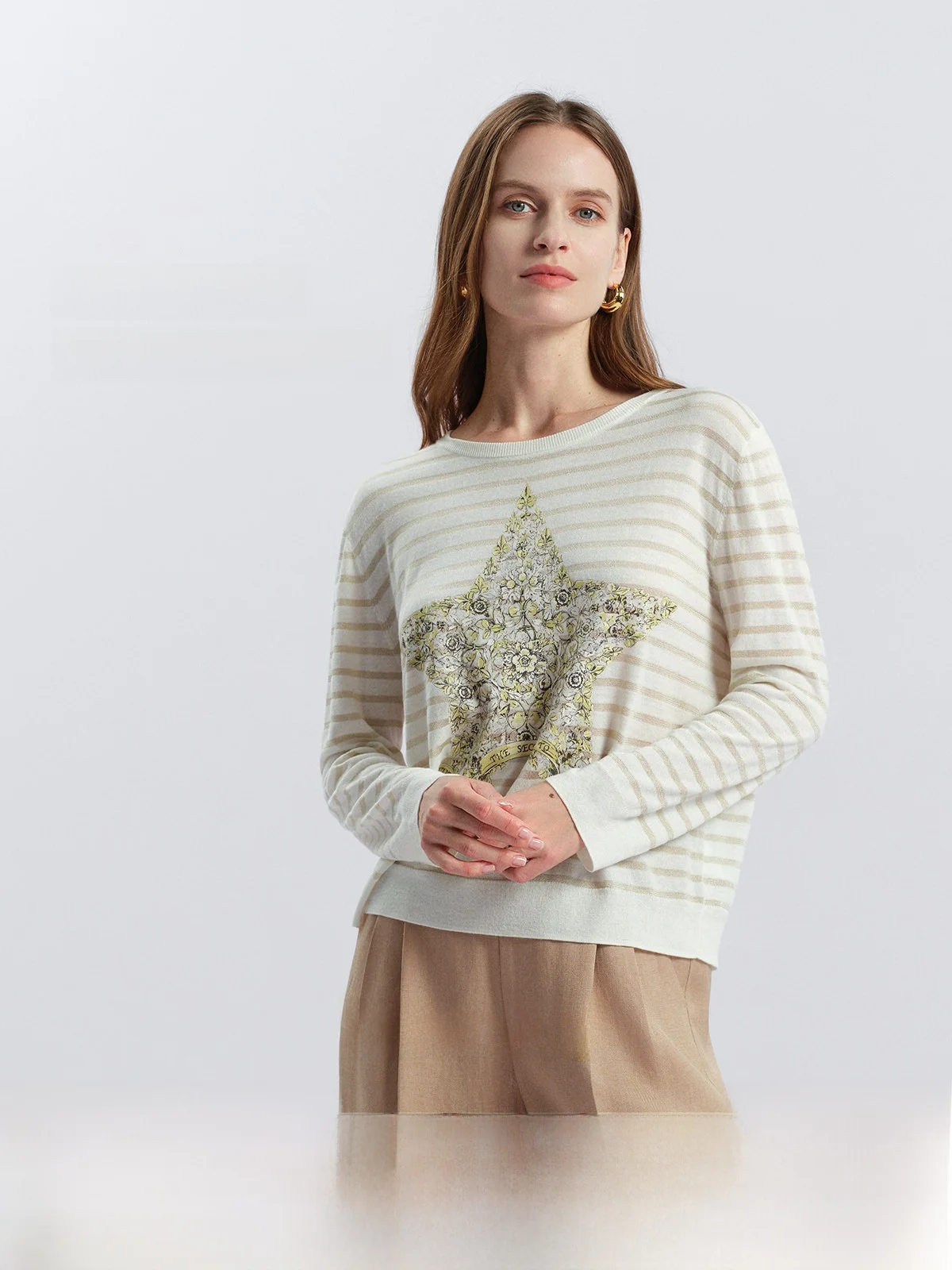 YIYI Natural Secret Linen Onionshawl Summer Cool Stripes Knitted Top round Neck Pullover Soft Breathable Long Sleeve Women's ...
YIYI Natural Secret Linen Onionshawl Summer Cool Stripes Knitted Top round Neck Pullover Soft Breathable Long Sleeve Women's ...