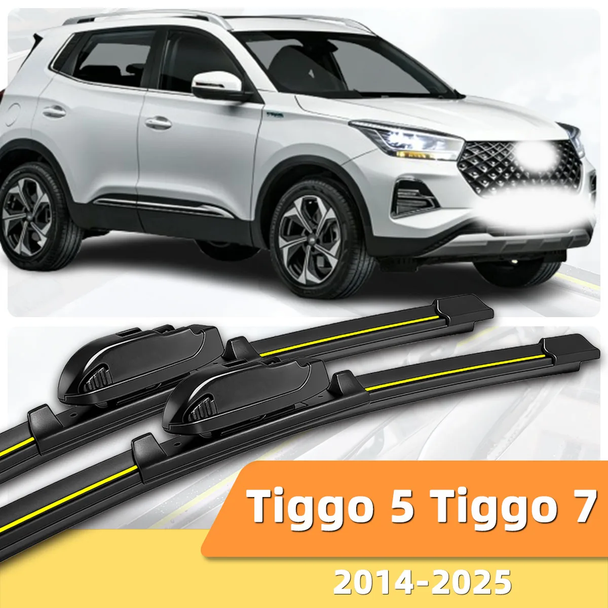 2 шт. автомобильные дворники для Chery Tiggo 5 Tiggo 7 (2014-2025) из натурального каучука, бесшумные, с высокой четкостью очистки
2 шт. автомобильные дворники для Chery Tiggo 5 Tiggo 7 (2014-2025) из натурального каучука, бесшумные, с высокой четкостью очистки