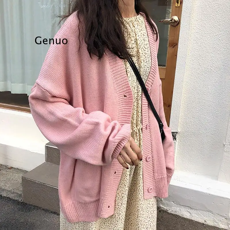 Sweaters Women Cardigan V-Neck Long Sleeve Fashion Loose Breathable Casual Knitting Female 7 Colors Autumn Comfortable Elegant
Sweaters Women Cardigan V-Neck Long Sleeve Fashion Loose Breathable Casual Knitting Female 7 Colors Autumn Comfortable Elegant