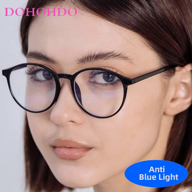 TR90 Classic Round Frame Blue Light Blocking Glasses Women Fashion Designers Computer Eye Protection Eyewear For Reading Очк 
TR90 Classic Round Frame Blue Light Blocking Glasses Women Fashion Designers Computer Eye Protection Eyewear For Reading Очк