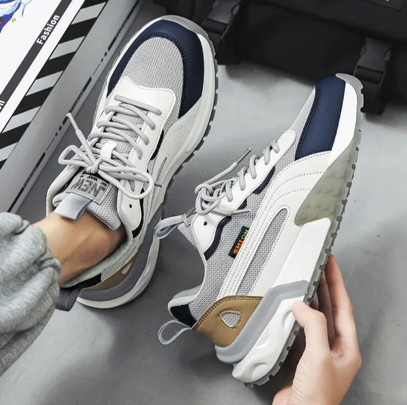 New Men's Sneakers Lace-up Mens Vulcanized Shoes Breathable 2025 Men Wear-resistant Shoes Mesh Outdoor Running Shoes Tenis
New Men's Sneakers Lace-up Mens Vulcanized Shoes Breathable 2025 Men Wear-resistant Shoes Mesh Outdoor Running Shoes Tenis