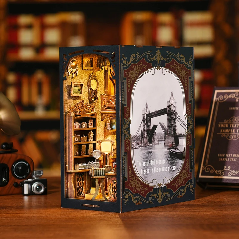DIY Miniature Camera Movie Darkroom 3D Puzzle Building Model Handmade Stress Relief Gift Wooden Toy for Teenagers And Adults
DIY Miniature Camera Movie Darkroom 3D Puzzle Building Model Handmade Stress Relief Gift Wooden Toy for Teenagers And Adults
