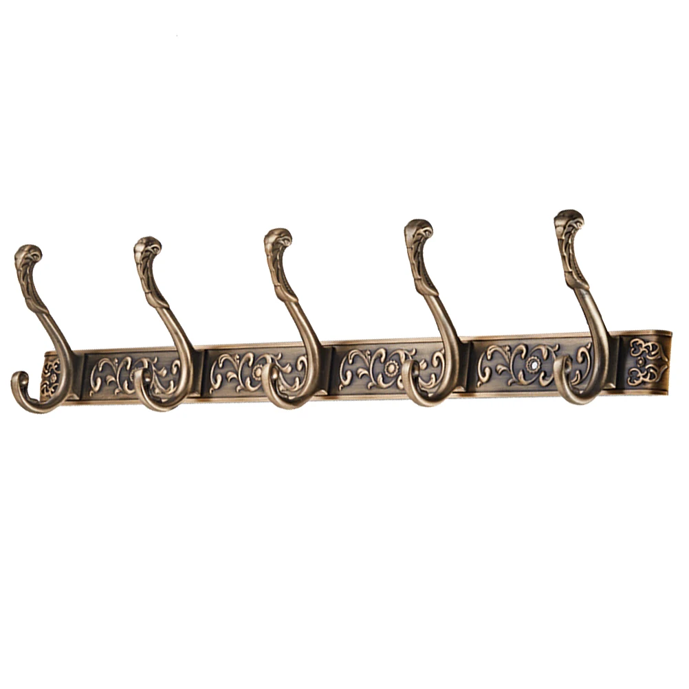 Vintage 5 Hooks Rack Coat Hanger Aluminum Wall Mount Bathroom Bedroom Kitchen Entryway Hallway Storage Universal Hook Holder
Vintage 5 Hooks Rack Coat Hanger Aluminum Wall Mount Bathroom Bedroom Kitchen Entryway Hallway Storage Universal Hook Holder