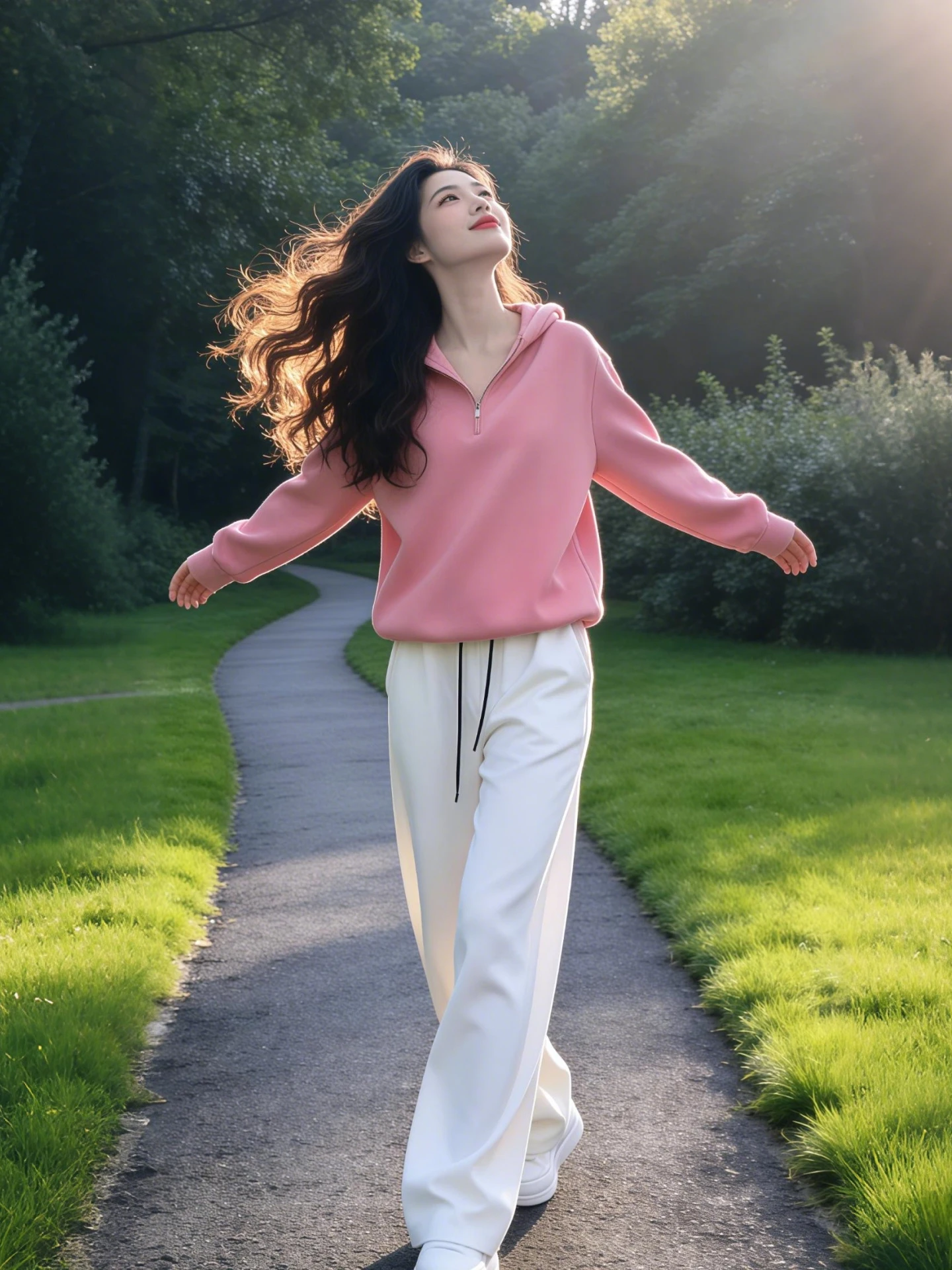 Complete Set Women's Spring Autumn New Korean Style Pink Hoodie Wide Leg Pants Two Piece Suit Commute Style Casual Wear
Complete Set Women's Spring Autumn New Korean Style Pink Hoodie Wide Leg Pants Two Piece Suit Commute Style Casual Wear