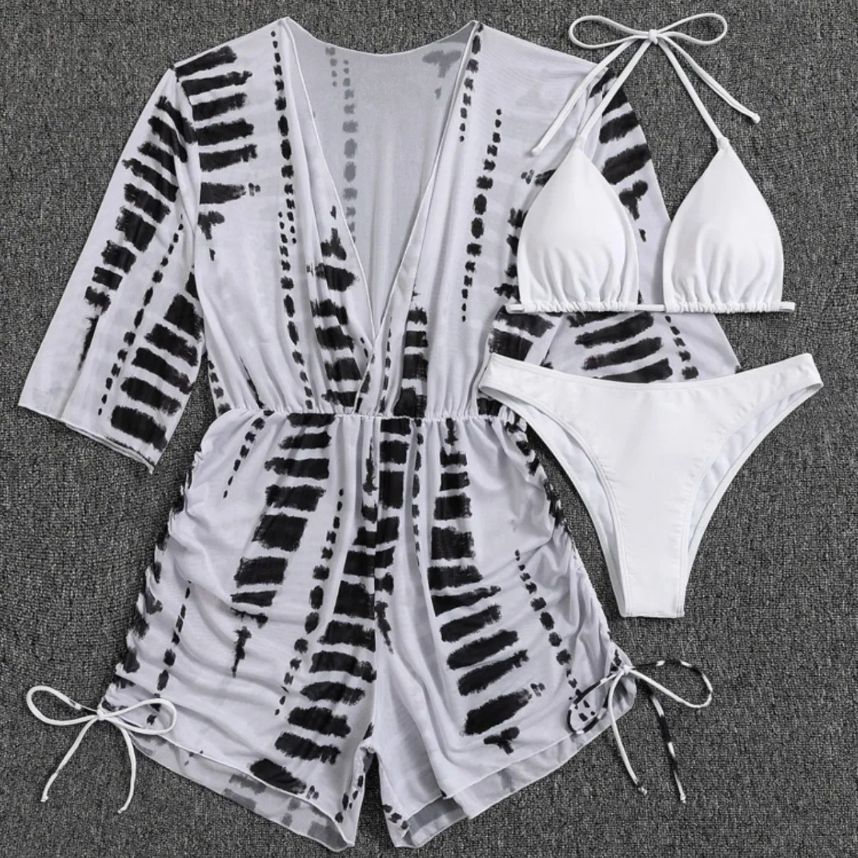 3 Pieces Tankini Tropical Print Swimsuit Halter Drawstring Swimwear Women 2025 Bathing Suit Female Swimming Summer Beachwear
3 Pieces Tankini Tropical Print Swimsuit Halter Drawstring Swimwear Women 2025 Bathing Suit Female Swimming Summer Beachwear