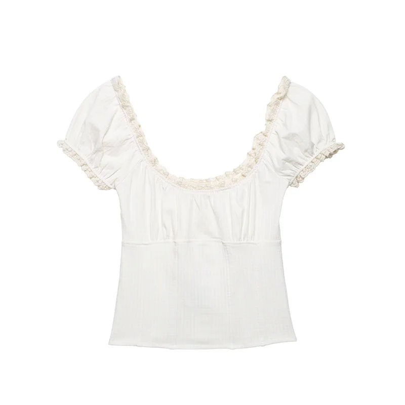 Summer Women's Lace Plaid Top 2026 New Fashion Vest Short Top Elegant Women's Clothing
Summer Women's Lace Plaid Top 2026 New Fashion Vest Short Top Elegant Women's Clothing