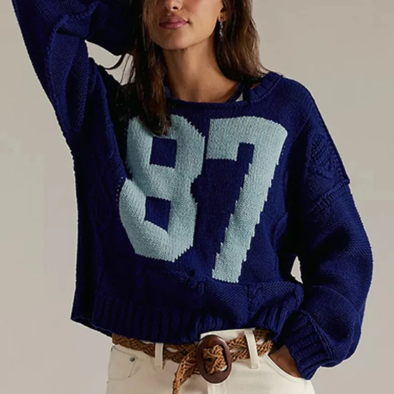 2025 New Winter Women's Knitted Sweater Digital knitting Round Neck & Loose Size Pullover Warm & Versatile for Daily Sweaters
2025 New Winter Women's Knitted Sweater Digital knitting Round Neck & Loose Size Pullover Warm & Versatile for Daily Sweaters