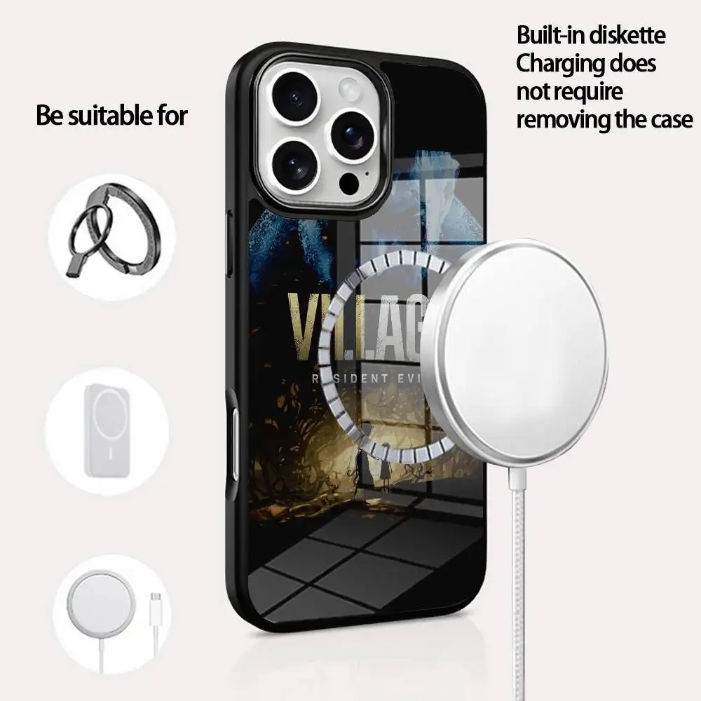 R-Residents Evils Villages Phone Case For IPhone 16 15 14 13 12 11 Pro Max Plus Mini Magsafe Mirror Wireless Magnetic Cover
R-Residents Evils Villages Phone Case For IPhone 16 15 14 13 12 11 Pro Max Plus Mini Magsafe Mirror Wireless Magnetic Cover