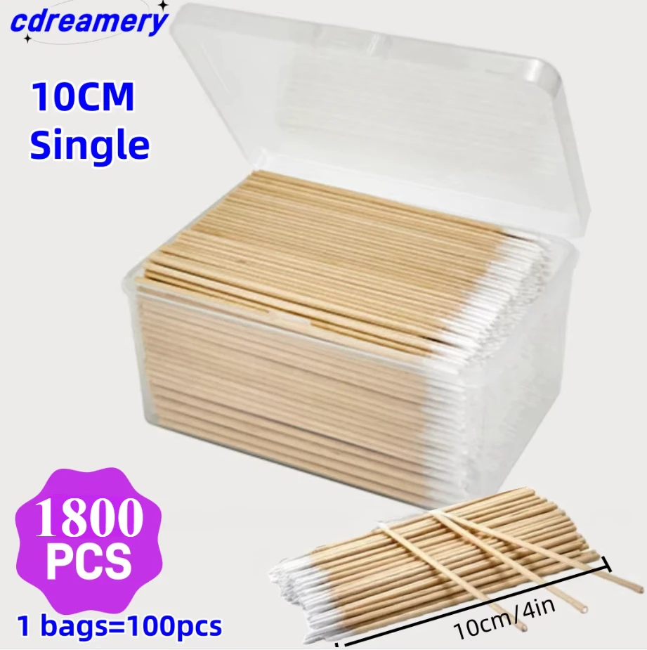 1800PCS Pointed Cotton Swabs with Storage Case,Precision Tip Cotton Swabs with Wooden Sticks - Swabs for Makeup,tattoo,cleaning
1800PCS Pointed Cotton Swabs with Storage Case,Precision Tip Cotton Swabs with Wooden Sticks - Swabs for Makeup,tattoo,cleaning