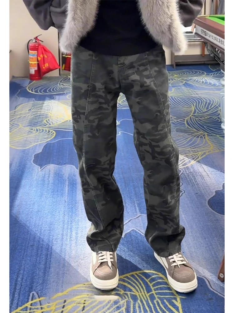 American Vibe Camouflage Straight Leg Men's Jeans Retro High Street Faion Brand Haome Loose Fit Cotton Casual Trousers
American Vibe Camouflage Straight Leg Men's Jeans Retro High Street Faion Brand Haome Loose Fit Cotton Casual Trousers