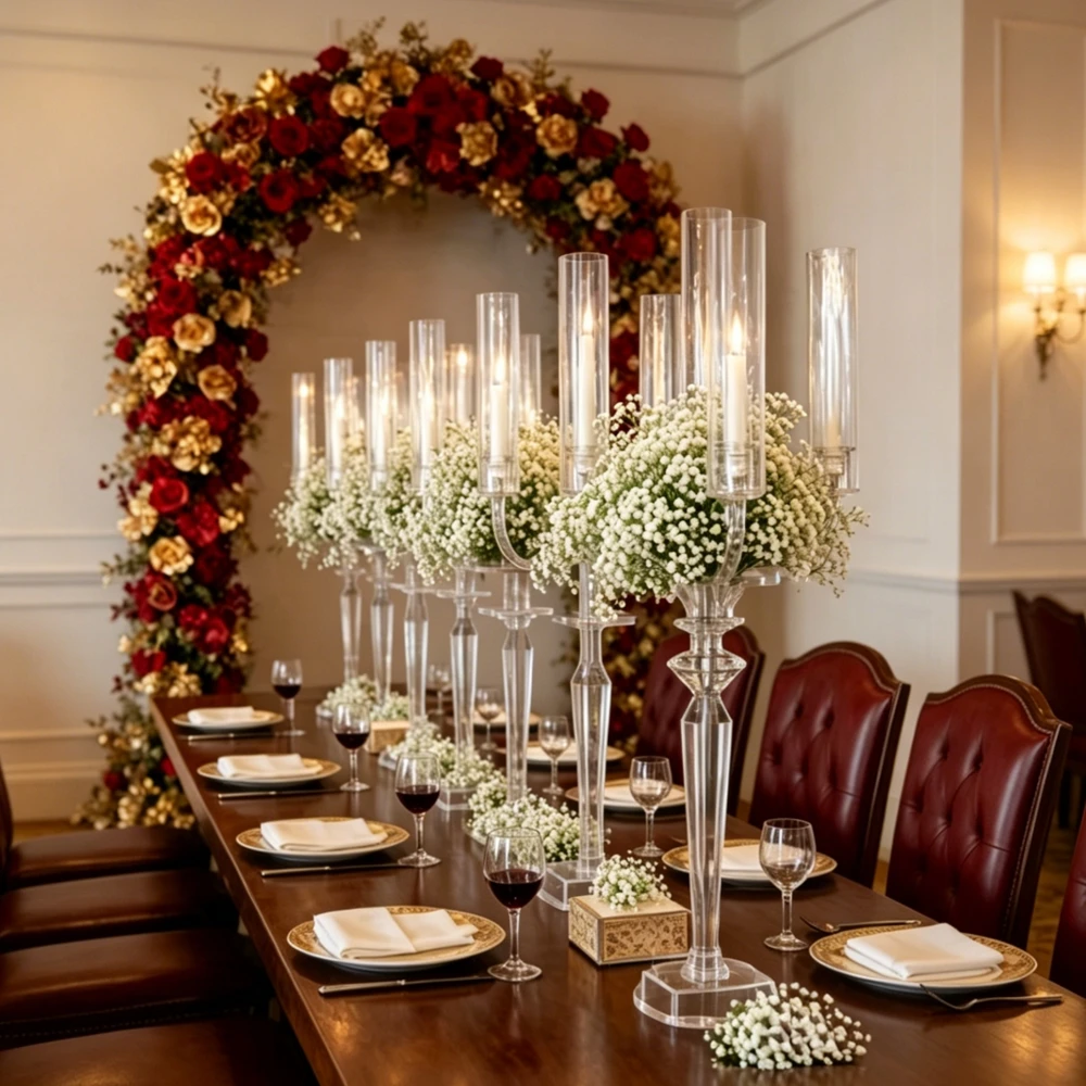 5/10pcs/) 5armsCurved acrylic Backdrop Stand Bead Curtain Decorative Wedding Arch Wedding Stage Flower vases for Event Party
5/10pcs/) 5armsCurved acrylic Backdrop Stand Bead Curtain Decorative Wedding Arch Wedding Stage Flower vases for Event Party