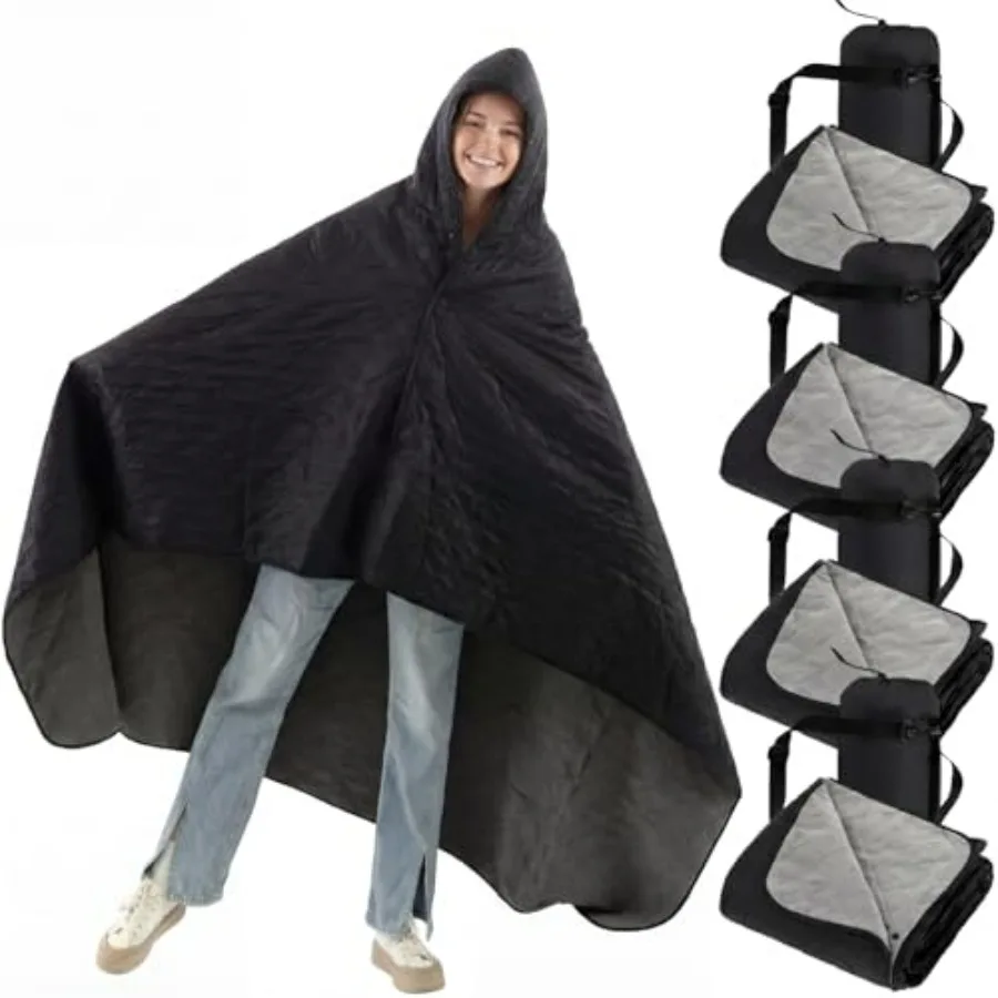 Outdoor camping blanket pack: fleece, waterproof, foldable stadium blanket in gray, ideal for cold weather sports, pets, beach,
Outdoor camping blanket pack: fleece, waterproof, foldable stadium blanket in gray, ideal for cold weather sports, pets, beach,