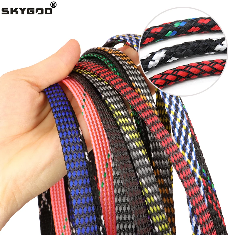 1~10m New Cable Sleeve Wrie Insulated Protection Wrap 4 8 12mm Flexible Braid PP Cotton + PET Yarn Harness Sheath Sleeves
1~10m New Cable Sleeve Wrie Insulated Protection Wrap 4 8 12mm Flexible Braid PP Cotton + PET Yarn Harness Sheath Sleeves