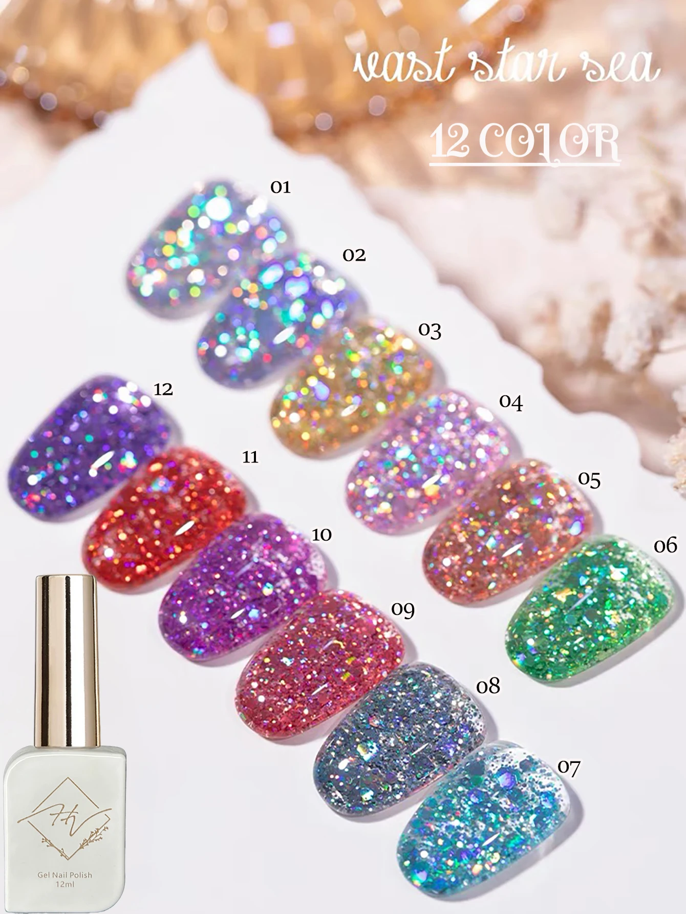 1-12pcs ZH Japanese Style Super Flashing Star River Gel Nail Polish 2025 Silver High-Dense Platinum Sequin Whitening Nail Salon
1-12pcs ZH Japanese Style Super Flashing Star River Gel Nail Polish 2025 Silver High-Dense Platinum Sequin Whitening Nail Salon