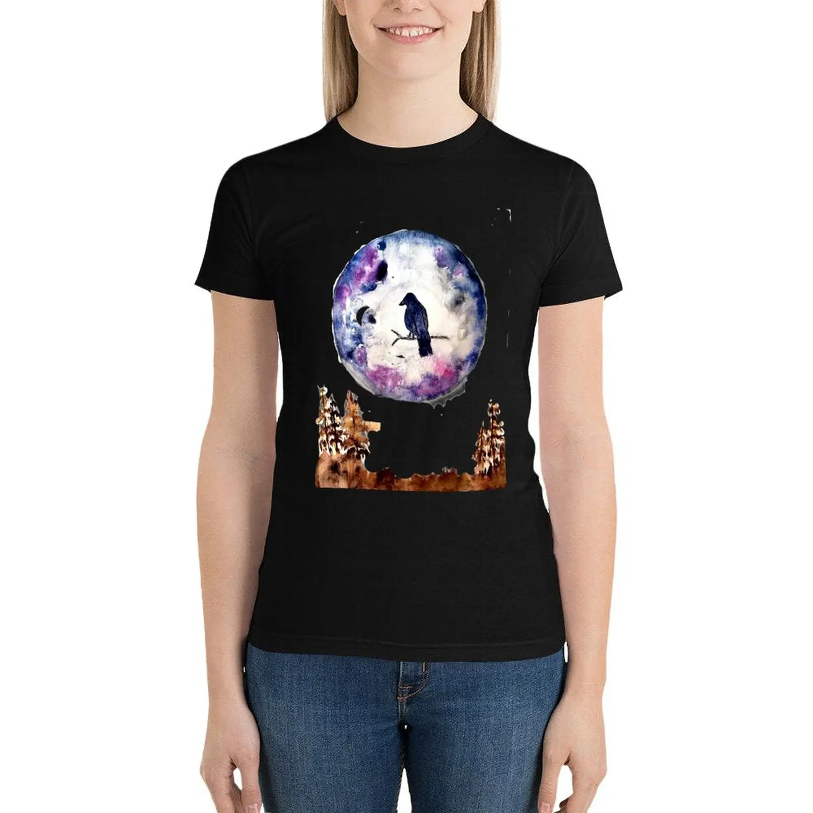 Halloween Full Blue Moon T-Shirt aesthetic clothes cute tops lady clothes kawaii clothes new edition t shirts for Women
Halloween Full Blue Moon T-Shirt aesthetic clothes cute tops lady clothes kawaii clothes new edition t shirts for Women