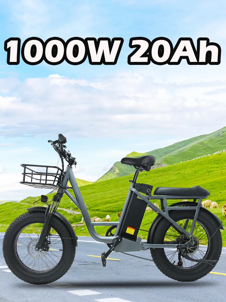Электрический велосипед для взрослых, мотор 1000 Вт, 48 В, 20 Ач, Съемная батарея, 20-дюймовые шины, для женщин и мужчин, электрический велосипед с двумя сидениями, электровелосипед
Электрический велосипед для взрослых, мотор 1000 Вт, 48 В, 20 Ач, Съемная батарея, 20-дюймовые шины, для женщин и мужчин, электрический велосипед с двумя сидениями, электровелосипед