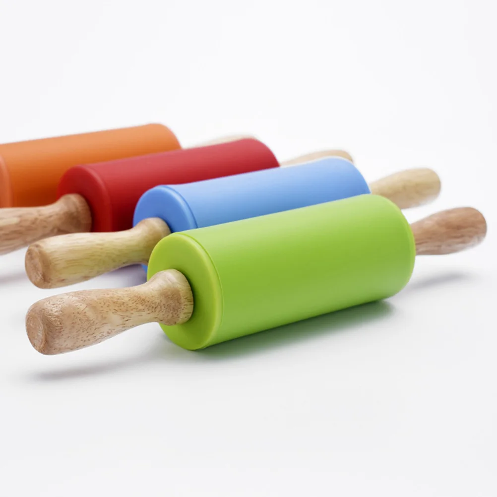 Silicone Rolling Pin Non-stick Dough Roller Baking Stick Small Red Mini Child Wooden Handle Heat-resistant Kitchen Tool
Silicone Rolling Pin Non-stick Dough Roller Baking Stick Small Red Mini Child Wooden Handle Heat-resistant Kitchen Tool