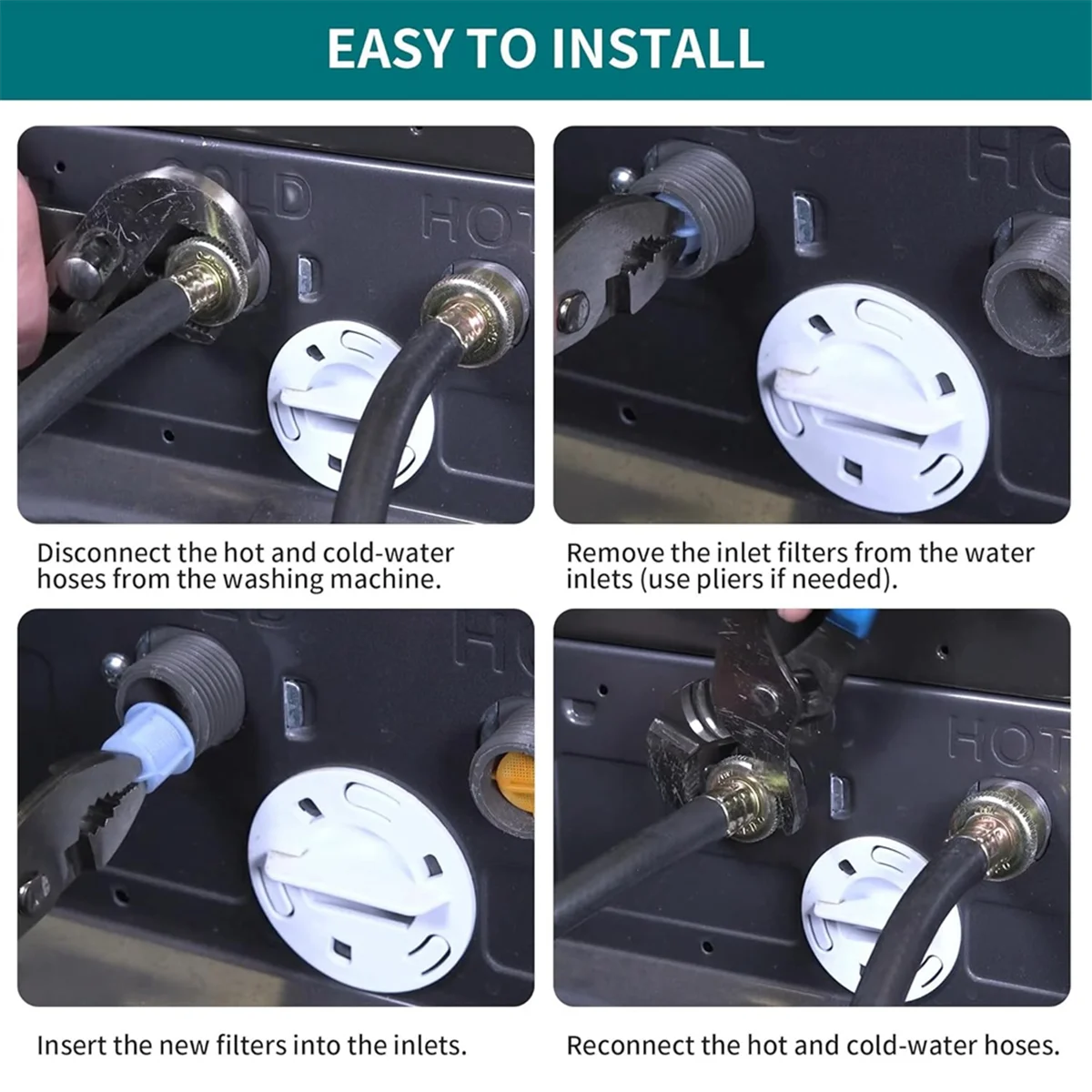 New 8pcs AGM73269501 Washer Water Inlet Valve Filter Screen Replacement,Water Hose Inline Filter Replaces AP5202486
New 8pcs AGM73269501 Washer Water Inlet Valve Filter Screen Replacement,Water Hose Inline Filter Replaces AP5202486