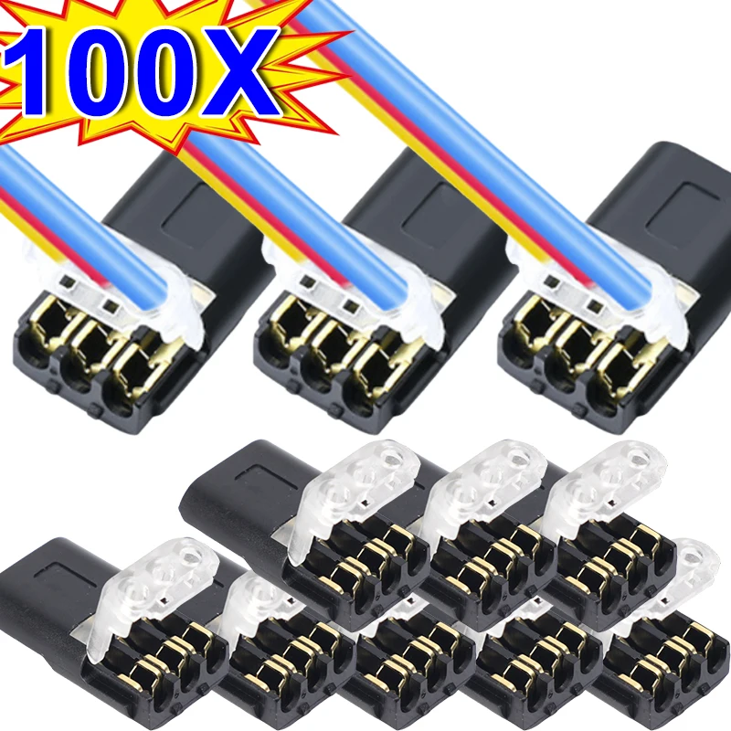 10-100 шт., 3-проводной сменный быстрый провод, разъем для кабеля аккумулятора, система зарядки, пусковая система, автоматические разъемы для быстрого провода, аксессуар
10-100 шт., 3-проводной сменный быстрый провод, разъем для кабеля аккумулятора, система зарядки, пусковая система, автоматические разъемы для быстрого провода, аксессуар