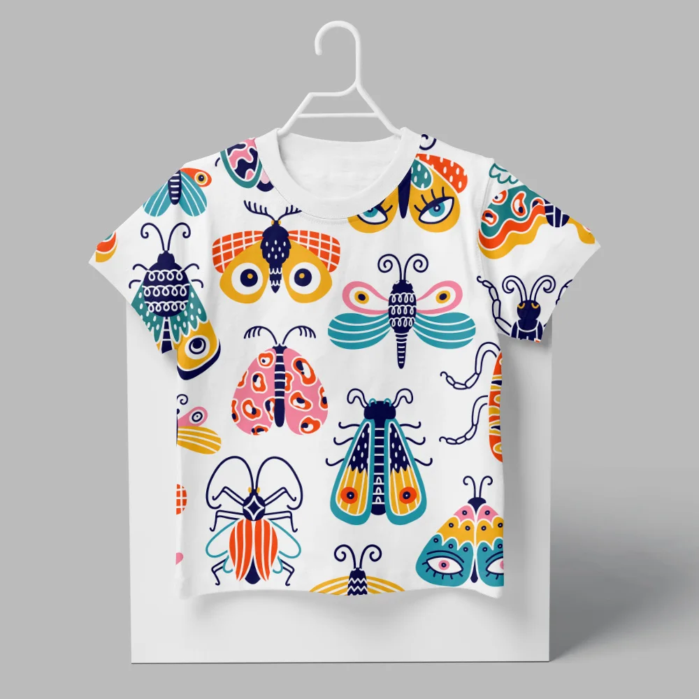 New summer 3D cute insect print fashionable casual short sleeved t-shirt children's clothing multi size parent-child outfit
New summer 3D cute insect print fashionable casual short sleeved t-shirt children's clothing multi size parent-child outfit